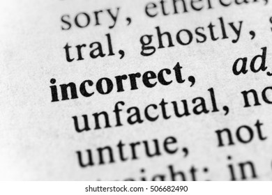 Incorrect