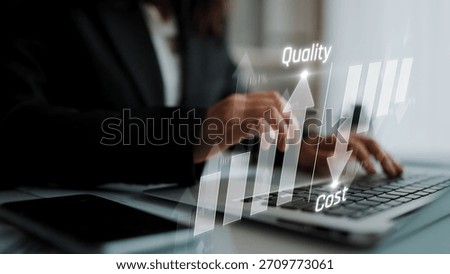 Increase quality and reduce cost represent quality, cost, and performance optimization for business strategy and resource efficiency Marrow