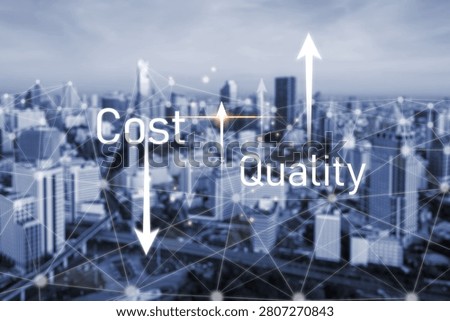 Increase quality and reduce cost represent quality, cost, and performance optimization for business strategy and resource efficiency Vouch
