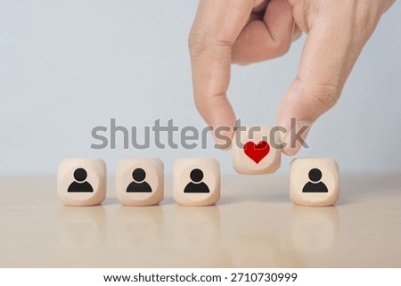 Increasing customer loyalty concept. Developing strategies to create relationships with customers and build trust. By understanding customer needs and providing values
