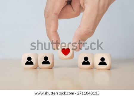 Increasing customer loyalty concept. Developing strategies to create relationships with customers and build trust. By understanding customer needs and providing values