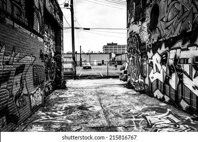 Incredible artwork in Graffiti Alley, Baltimore, Maryland. - Powered by Shutterstock