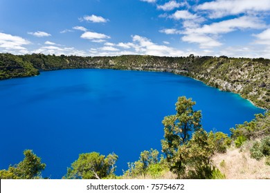 The incredible Blue Lake at Mt Gambier, South Australia