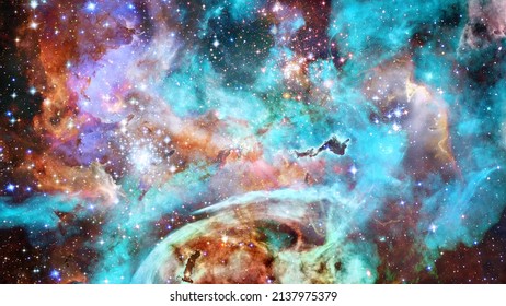 Incredibly beautiful spiral galaxy somewhere in deep space. Elements of this image furnished by NASA. - Shutterstock ID 2137975379
