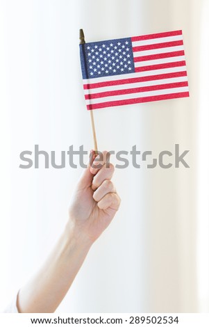 Similar – Image, Stock Photo Woman Holding American Flag