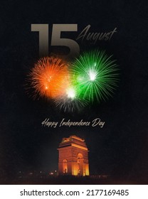 Independence day celebration poster or banner background. - Shutterstock ID 2177169485