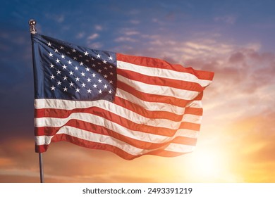 Independence Day, Memorial Day, Labor Concept. USA flag - Powered by Shutterstock