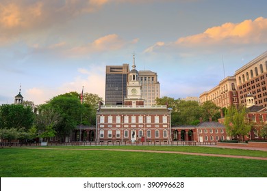 Independence Hall In Philadelphia, Pennsylvania.
