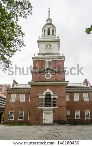 Independence Hall in Philadelphia, Pennsylvania, USA