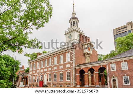 Independence Hall in Philadelphia, Pennsylvania, USA