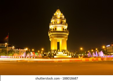 Independence Monument In Phnom Penh,Cambodia