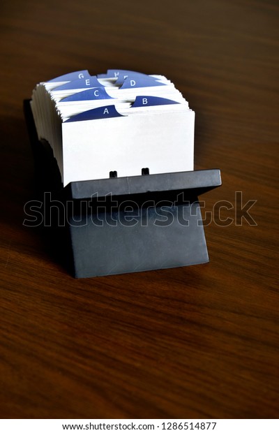 Index cards for buisness contacts and\
communication contact\
people