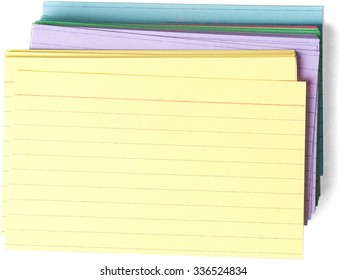 Index Cards - Isolated