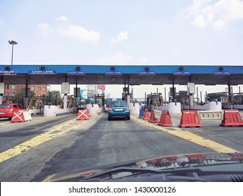 India - 24  June 2017: Highway Toll Fee Terminal In New Delhi India