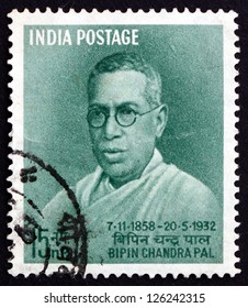 INDIA - CIRCA 1958: A Stamp Printed In India Shows Bipin Chandra Pal, Early Leader Of India'??s Freedom Movement, Birth Centenary, Circa 1958