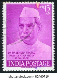 INDIA - CIRCA 1962: Stamp Printed By India, Shows Dr. Rajendra Prasad, Circa 1962