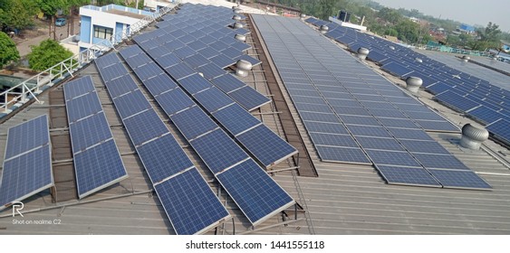 India Company In Solar Panels Structure And Industry Area