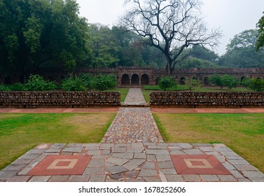 India, Delhi, New Delhi - 8 January 2020 - The Gardens With The Tombs Of The Mughal Dynasty In Delhi