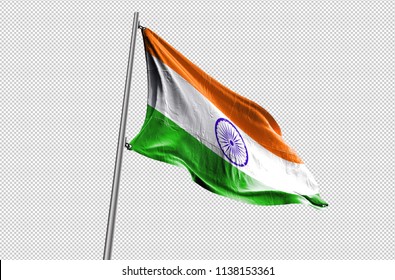 India Flag Waving Stock Image