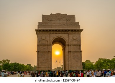 Illustration India Gate Vector Stock Vector (Royalty Free) 1601327491