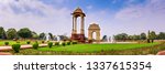 The India Gate (originally called the All India War Memorial) is a war memorial located astride the Rajpath, on the eastern edge of the "ceremonial axis" of New Delhi, India, formerly called Kingsway.