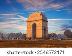 India Gate at sunset, Rajpath, landmark of New Delhi, India