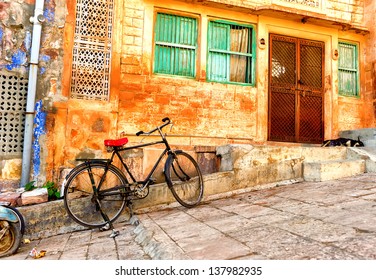 India. Indian Street In Rajasthan 