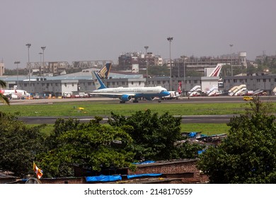 India, Maharashtra, Mumbai, July 19, 2009: An Air Force One Aircraft At Chhatrapati Shivaji Maharaj International Airport. 