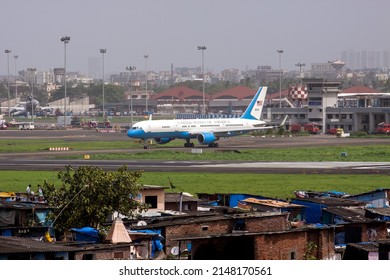 India, Maharashtra, Mumbai, July 19, 2009: An Air Force One Aircraft At Chhatrapati Shivaji Maharaj International Airport. 