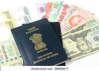 India Passport And Foreign Exchange For Travel.