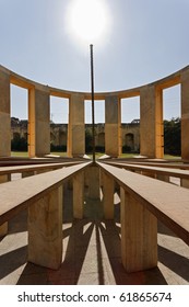 India, Rajasthan, Jaipur, Astronomical Observatory (Jantar Mantar), Built By Maharajah Jai Singh II In 1727-1734