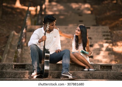 Indian Asian Malaysian Couple 