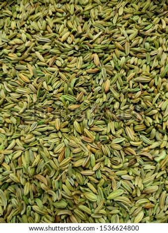 Indian authentic spice , aniseeds .