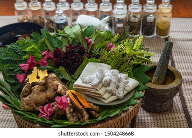 Indian Ayurvedic Medicine In The Tradition Of Thai Massage, Herbal Treatment