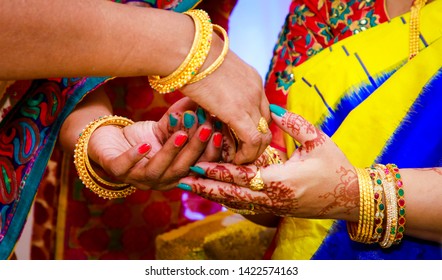 Indian Baby Shower Ceremony.  Seemantham Ceremony - Image