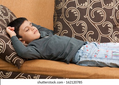 Indian Boy Sleeping Closeup