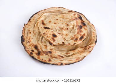 Indian Bread Or  Lachha  Paratha, Indian Food