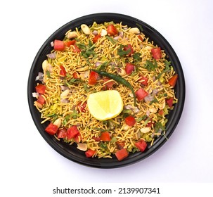 Indian Breakfast Dish Poha. Aloo Kanda Poha Or Tarri Pohe.