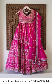 Indian Bridal Ceremony Pink Lehenga Dress