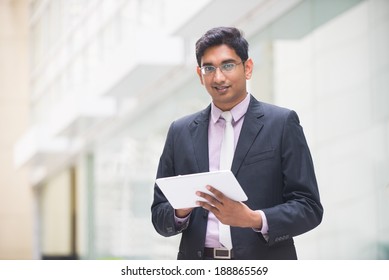 Indian Business Male With A Tablet 