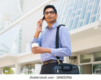 Indian Business Man On A Phone 