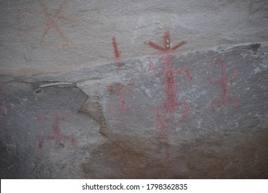 Indian Cave Painting Petroglyphs In New Mexico