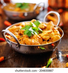 Indian Chicken Curry In Balti Dish