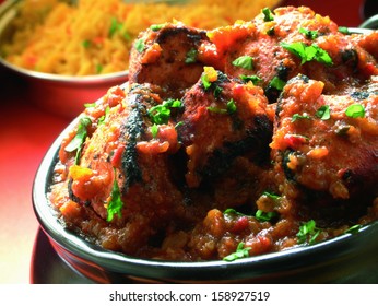 indian Chicken Tandoori  curry sauce