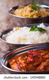 Indian Chicken Tikka Masala With Rice 