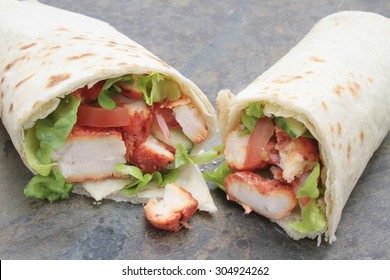 Indian Chicken Tikka Wrap