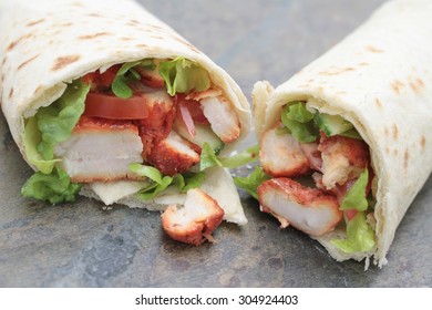 Indian Chicken Tikka Wrap