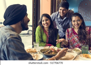 Indian Community Eating Restaurant Dining Concept