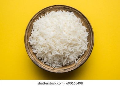 Cooked Plain White Basmati Rice Terracotta Stock Photo (Edit Now ...