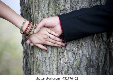 Indian Couple Holding Hands Images Stock Photos Vectors Shutterstock
